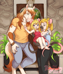Commission: Drin's Family Portrait by ItsyMitsy