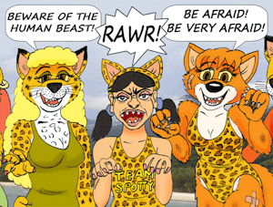 BEWARE OF THE HUMAN BEAST! [Animated gif] by Micke