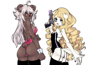 Lisa & Sally GANGSTERS by Alizee