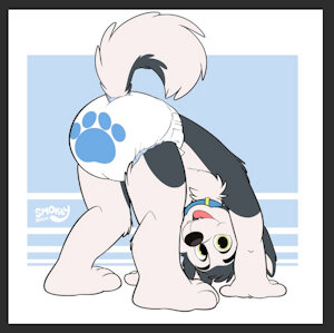 Puppy butt! by rabidhamster00