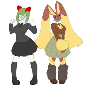 Mildred N Carron - Flat color by Einslovefurry