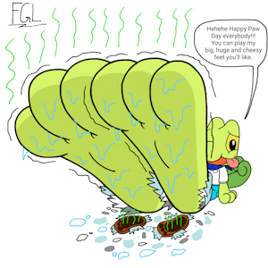 Tree's Stinky Feet Growth Day (Paw Day 2023) by Feetgrowthlover2
