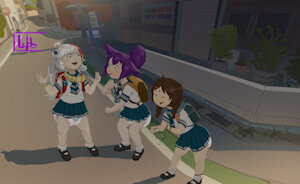 Walking home from school by Wobbackup