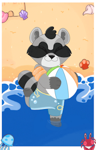 Sam on the Beach [Pastel_ito3] by dcjc