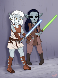 (C) The Cathar and the Nelvanian by VermelhaTan