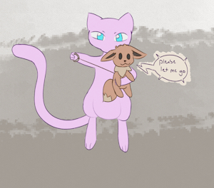 A mew and her human by Matachu