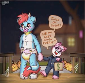 Big baby halloween by SmolSkeenie