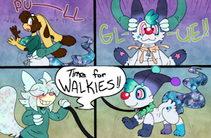 time for walkies by pierogero