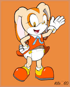 *commission* Cream the Rabbit in diaper by Kilo60