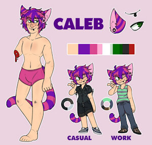 Caleb-ref sheet by LittleRascle