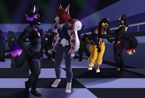 Commission - Nebula - Suduction on the dance floor by Bear213