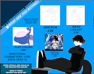 COMMISSION SHEET 2023 by DV2FOX