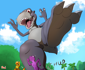 Big, Bad Sharptooth [by Rai-kun] by Pyronlilmander