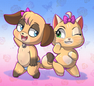 Commission - Pilou and Mimi by LKIWS