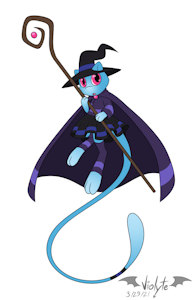 Psychic mage-kitty~ by ShinyNoodle