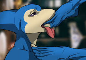 Foot Loving Dolphin by darkshiner8