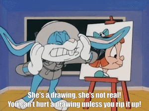 She's a drawing! by unclefester84