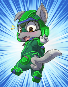 Mighty Pup Rocky by LKIWS
