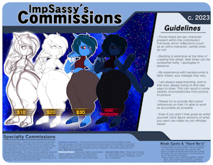 Commission Sheet 2023 by SassyAfterDark