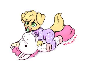 Little pup got caught by SmolSkeenie