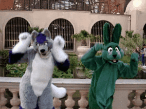 Fursuit Jai Ho Video and Carmeldansen gif by Conejo
