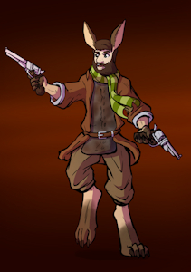 Quickdrawin gunslinger by biobasher