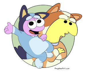 That Smiling Blue Puppy show! by amynewblue