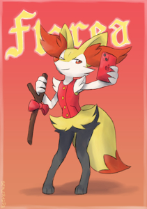 Flarea the Braixen by LlyanaTherasll