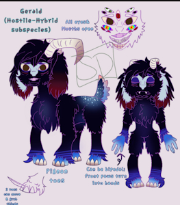 (OLD OC)goat creature adopt by Spellofthedead
