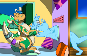 Stuck in the Portal -YCH 0/5 by WhiteKnightDragonite