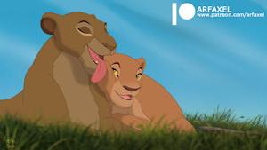 Sarabi & Nala (Mamay 🌼) by ArfAxel