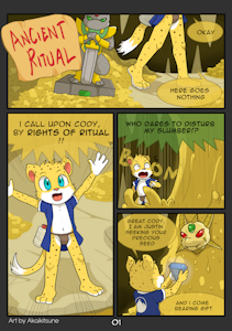 Ancient Ritual Page 01 by AkaiKitsune
