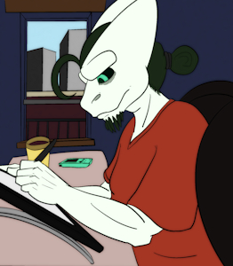 Jenris at work (probably drawing porn) by JenrisSoul