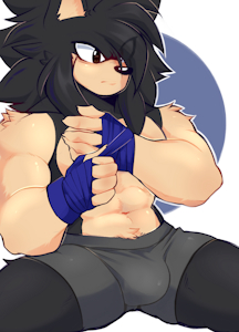 Jax the hedgehog by ZeekoTheHedge