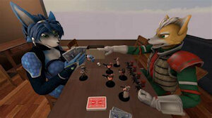 fox McCloud and Krystal by BlackShadowTheDiaper