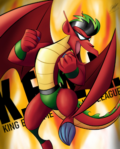 Dragonfire Pin-Up by Naivintage