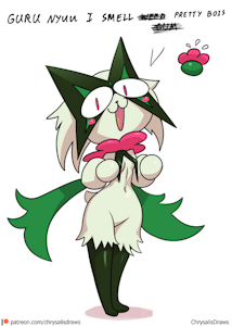 Weed Cat by Chrysalisdraws