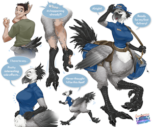 Chocobo Taur Express (SFW) - Comm for Orion-B by larru
