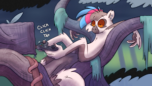 Lemur Playing Games by TrevorFox