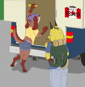 Gift Art by Krayton- Bailey Reaching by Autumnbear