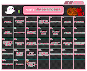 Announcing Pixel's Promptober 2023! by PixelPaws