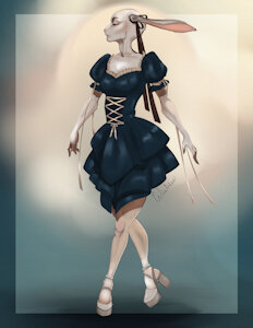 Blue dress by wixtriss