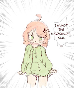 Inktober 2023 Day 2 - Im not the Mcdonald's Girl by AAS