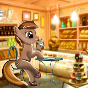 Elegant Latte Having Coffee by Milim Nava by csmurphy