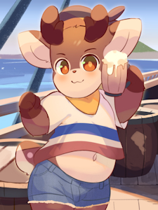 Lil Pirate Deer! by Behamu
