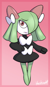 Kirlia and Gothorita by HeshieokFasla