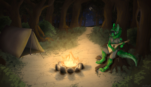 Camping protogen by Blackheartdrago