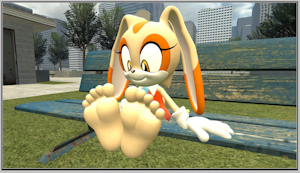 Cream Counting Her Cute Toes (By HadeeMurray2004) by DeltaP