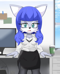 Azurea busy day by Loufmirr