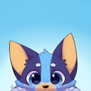 Bluey lurking by OyenOrangeCat
